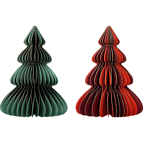 Honeycomb juletræ H: 30 cm - flere varianter - assorteret