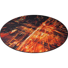 Deltaco-G gulvmåtte - sort/rød/gul