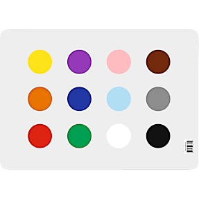 Lærlet underlag med farver