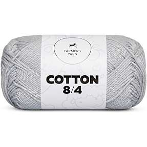 Farmers Yarn 8/4 bomuldsgarn - lysegrå 86
