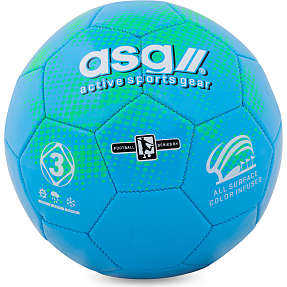 ASG fodbold str. 3 - blå/grøn