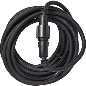 Q-line forlængerkabel 4 meter - sort