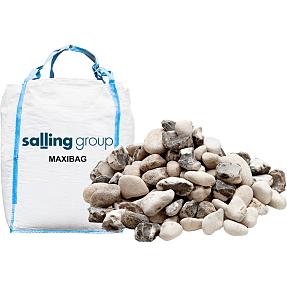 Hvide nøddesten 16-32 mm bigbag 1500 kg