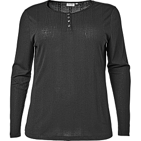 VRS dame ribtrøje str. 52 - sort