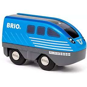 BRIO World Pull Back tog - blå