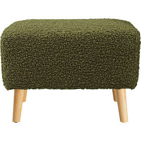 Pelle fodskammel - grøn