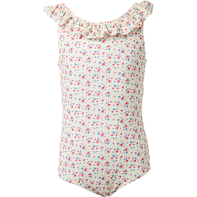 VRS børne badedragt str. 122/128 - råhvid