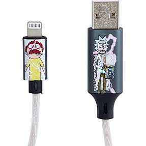 USB A-MFI stik 1,2 meter - Rick & Morty