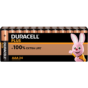 Duracell Plus AAA batterier 24-pak