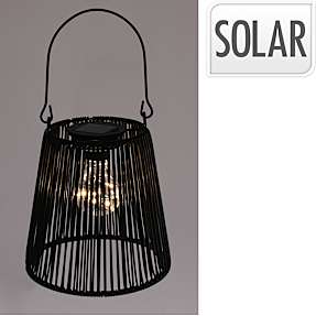 Charlotte solar lampe - sort