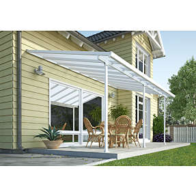 Feria terrasseoverdækning 3x5,46 meter hvid 16,1 m2