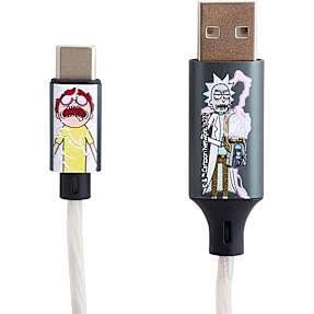 USB A-C stik 1,2 meter - Rick & Morty