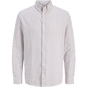 JJ REBEL herre skjorte str. L - beige