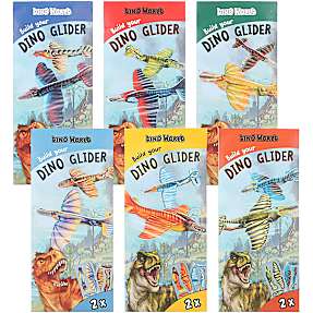 Dino World DIY flyvere - flere varianter - assorteret