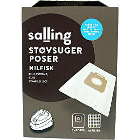 Salling støvsugerposer 5-pak til Nilfisk