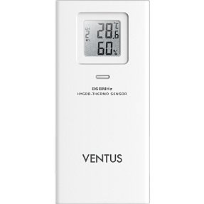 Ventus trådløs luftfugtigheds- og temperatursensor W048