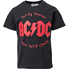 AC/DC T-shirt str. 110/116 - sort