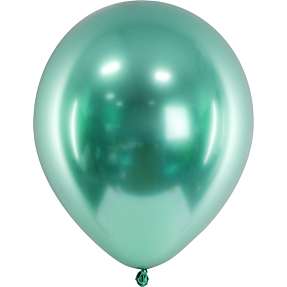 Glossy latexballoner Ø: 30 cm 10-pak - Grøn
