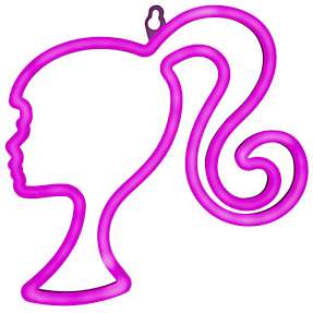 Barbie LED neon væglampe - pink