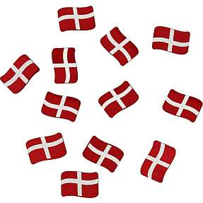 Salling træstrøflag 50-pak - Dannebrog