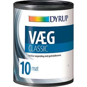 Dyrup vægmaling Classic 0,75 liter - hvid