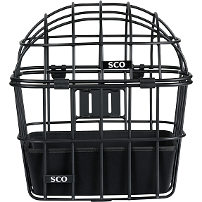 SCO cykelhundekurv - sort