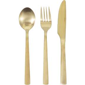 Aida Thor bestiksæt 6 dele - guldfarvet