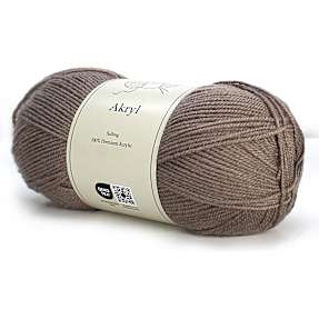Salling akrylgarn - lysebrun 12526