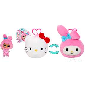 L.O.L. Loves Hello Kitty Reversible bamse - flere varianter - assorteret