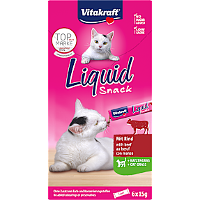 Flydende snack m. okse og katteurt