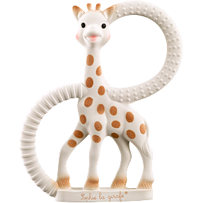 Sophie la Girafe bidering very soft