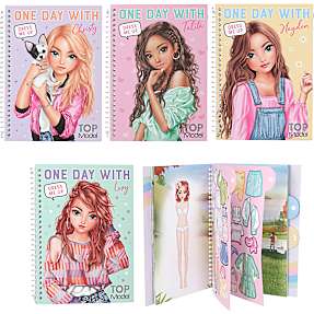 Topmodel dress me up for one day stickersbog  - flere varianter - assorteret