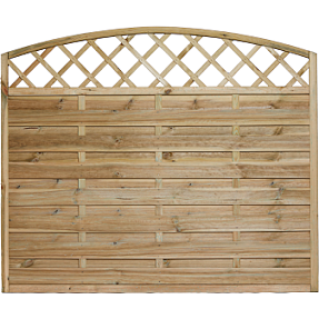Nordic Fence Solid tæthegn buet espalier - impræneret