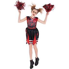 Halloween cheerleader kostume str. 140