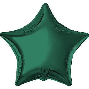 Salling folieballon stjerne Ø: 45 cm - grøn