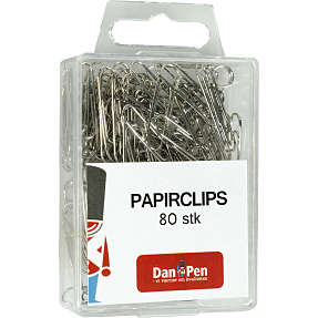 Danpen papirclips 80 stk. metal