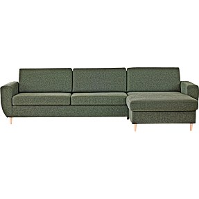 Urban 3D XL vendbar sofa med chaiselong - grøn