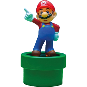 Super Mario lampe - grøn, blå og rød