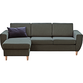 Rom Nordic vendbar sofa med chaiselong - grøn