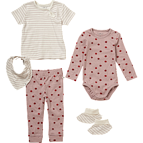 Tiny One 5-delt sæt str. 62 - pink