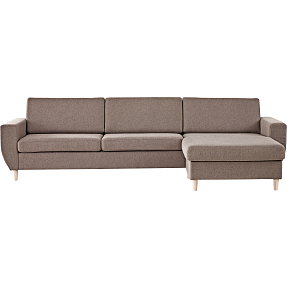 Urban 3D XL vendbar sofa med chaiselong - taupe