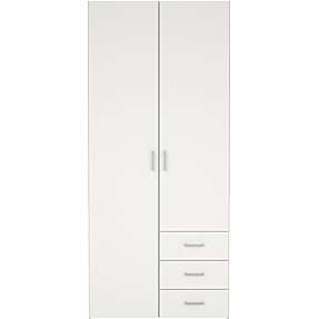 Space garderobeskab - hvid