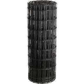 HORTUS havehegn PVC fri, 5 x 10 cm, 60 cm x 25 m - sort