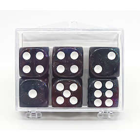 Games for fun marmor terning 6-pak blå