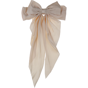 CBYH dame hårspænde med sløjfe - sand