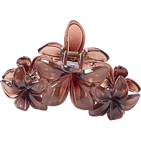CBYH dame blomster hårklemme - brun