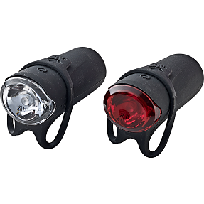 SCO cykellygte - hydrus lygtesæt i sort