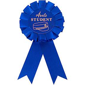 Studenter rosette "Årets Student" – flere varianter – assorteret