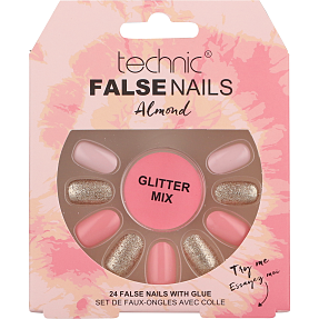 Kunstige negle Almond Glitter Mix