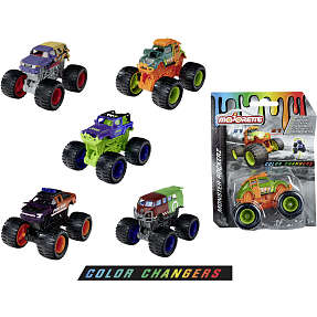 Majorette monstertruck m. farveændring 7,5 cm – flere varianter - assorteret
